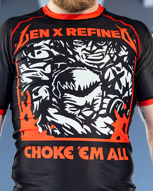 Men's Choke Em All Jiu Jitsu Rashguard - Short Sleeve