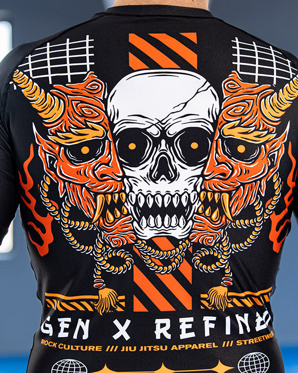 Men's Death's Reckoning Jiu Jitsu Rashguard - Short Sleeve