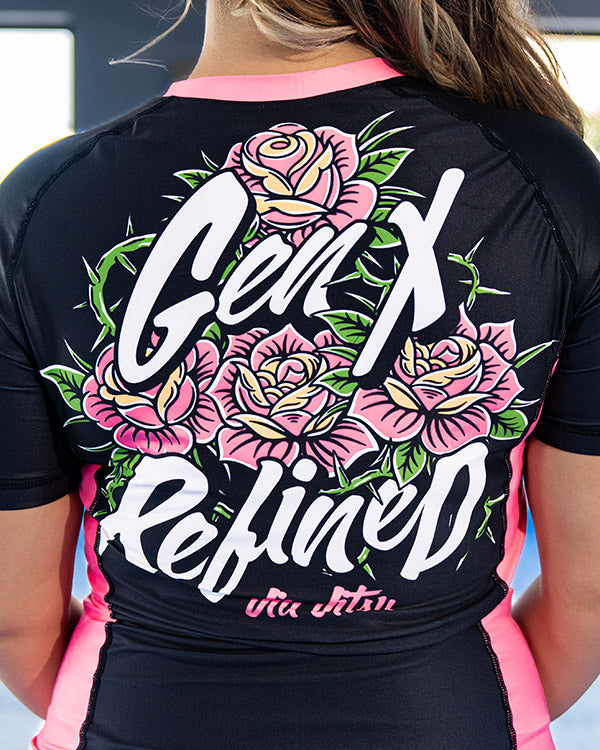 Women's Every Rose Jiu Jitsu Rashguard - Short Sleeve