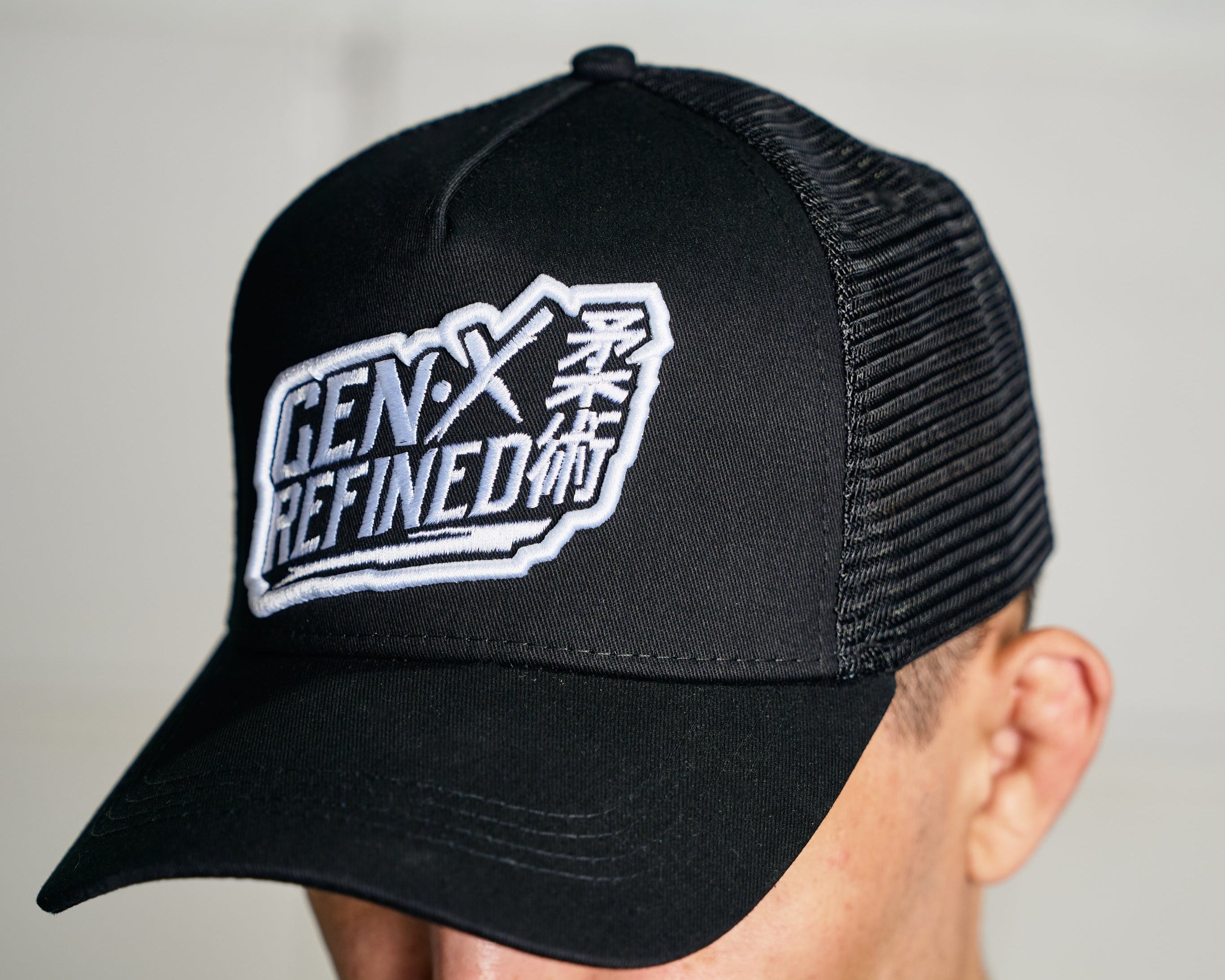 Alt GenX Logo – Monochrome Snapback Trucker Hat