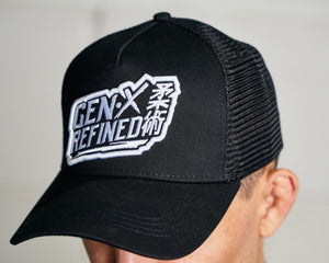 Alt GenX Logo – Monochrome Snapback Trucker Hat