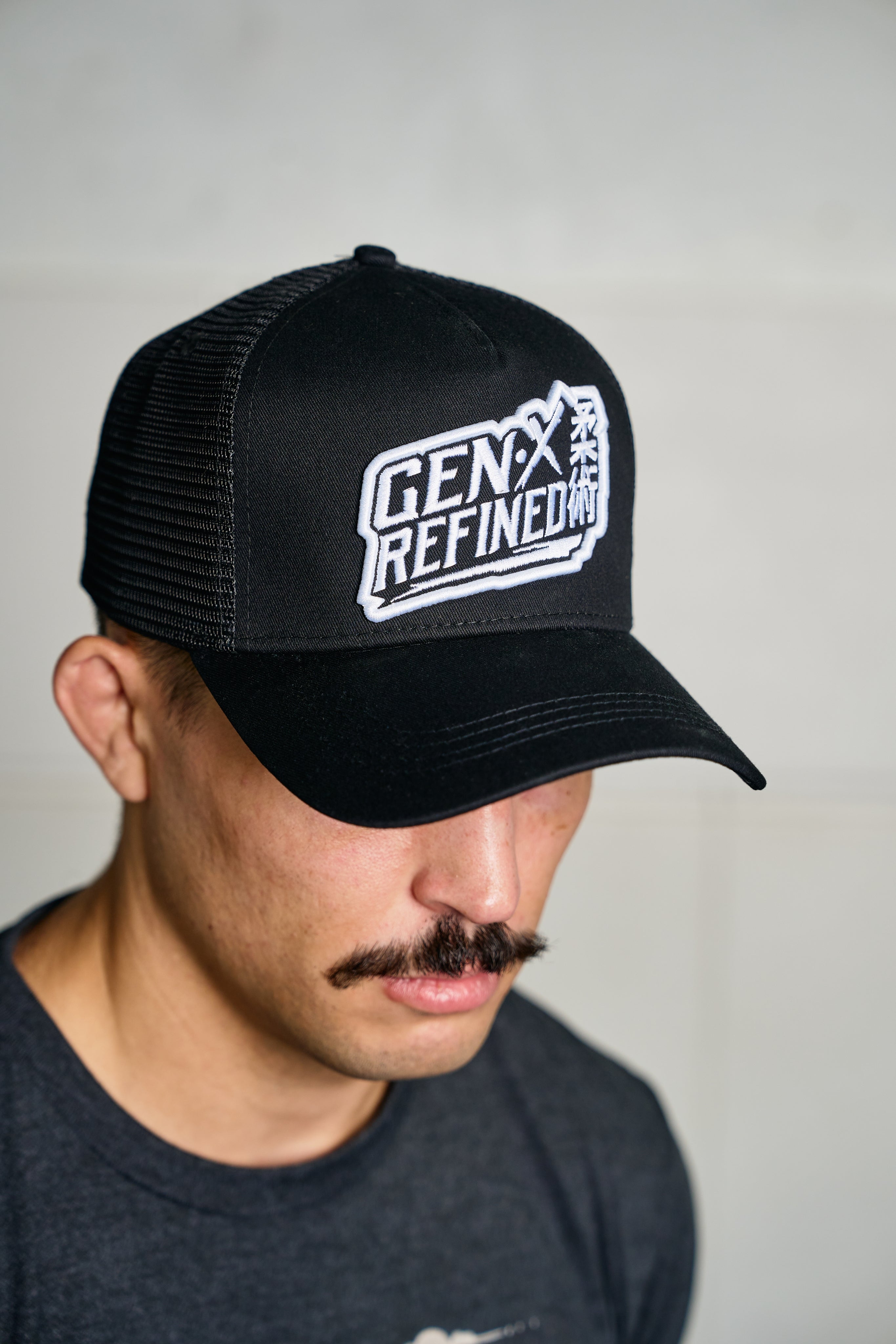 Alt GenX Logo – Monochrome Snapback Trucker Hat