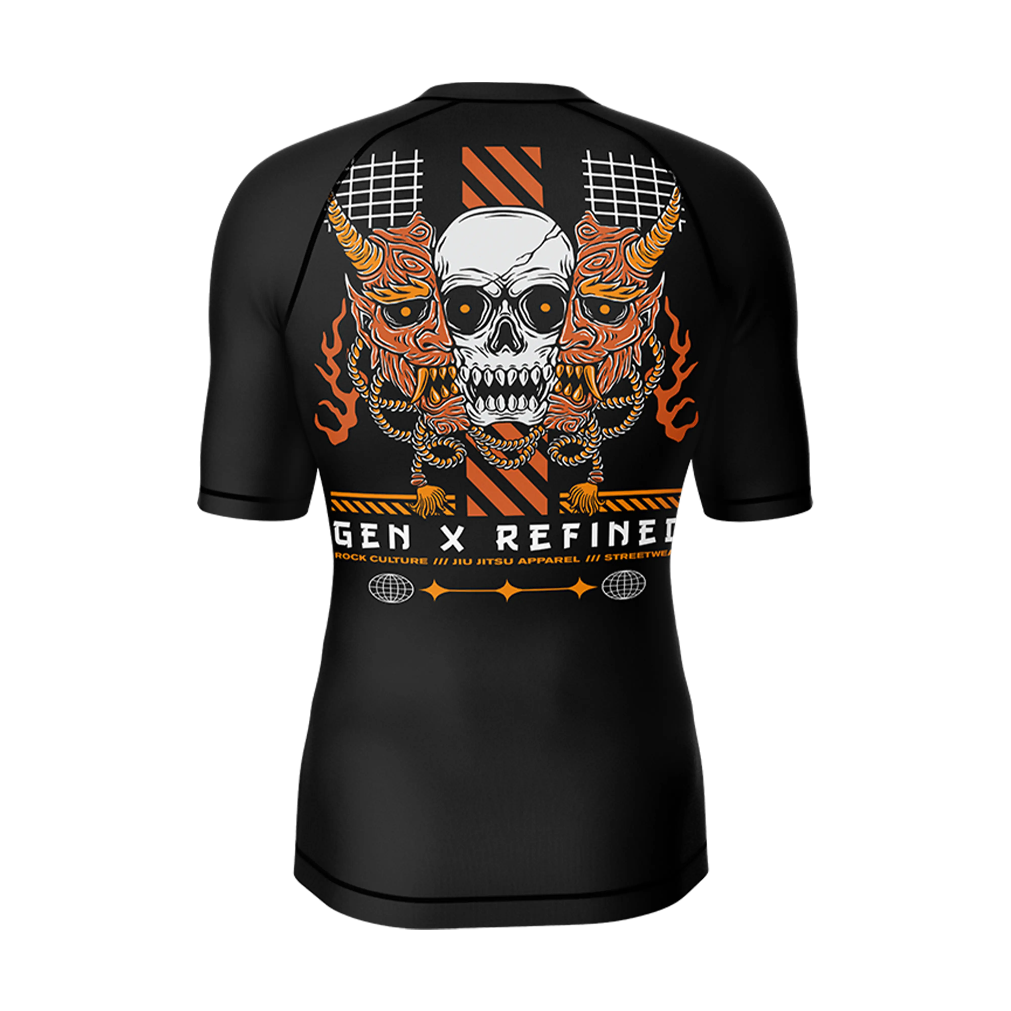 Unisex Death's Reckoning Jiu Jitsu Rashguard- Short Sleeve GenXRefined