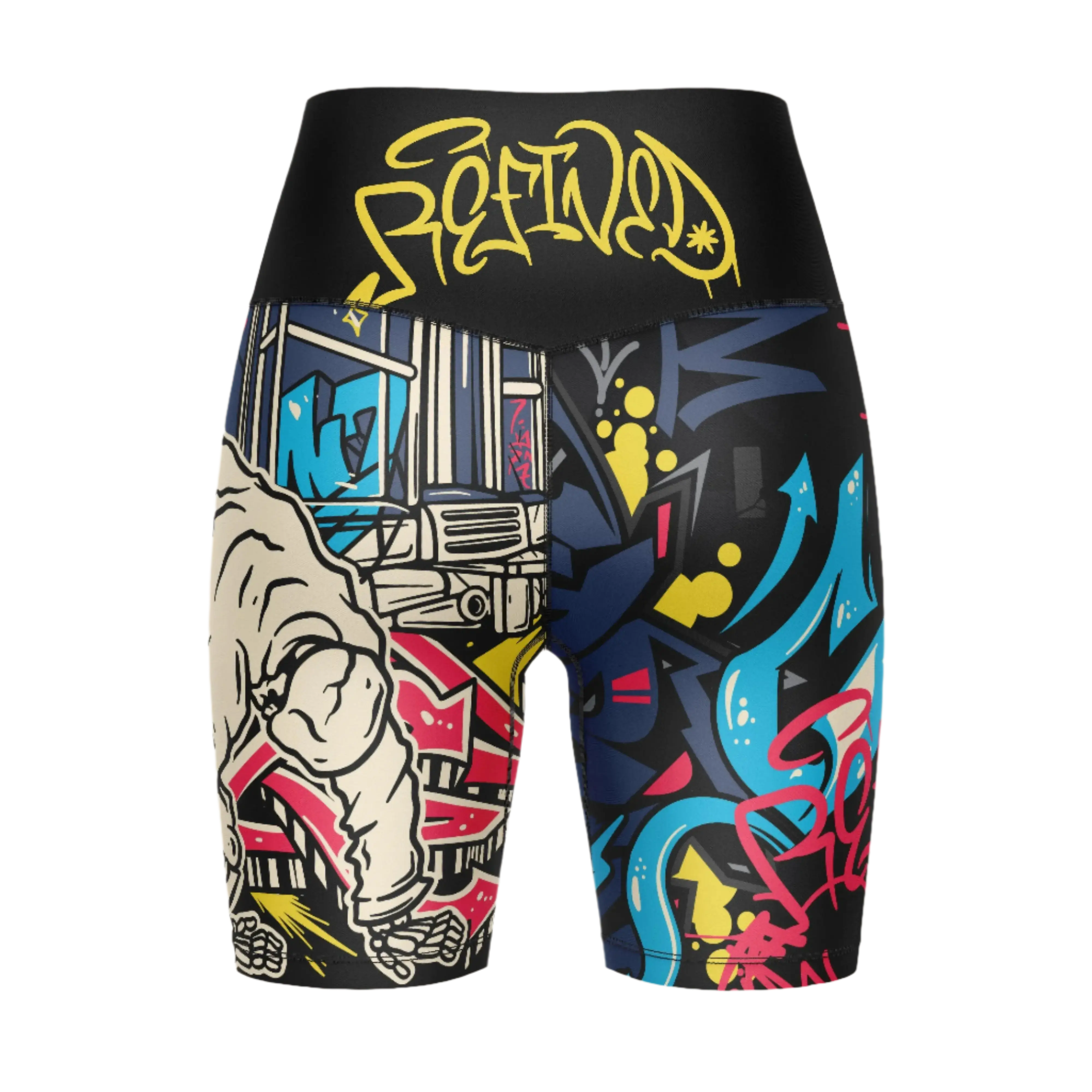 NYC Graffiti Compression Shorts GenXRefined XL