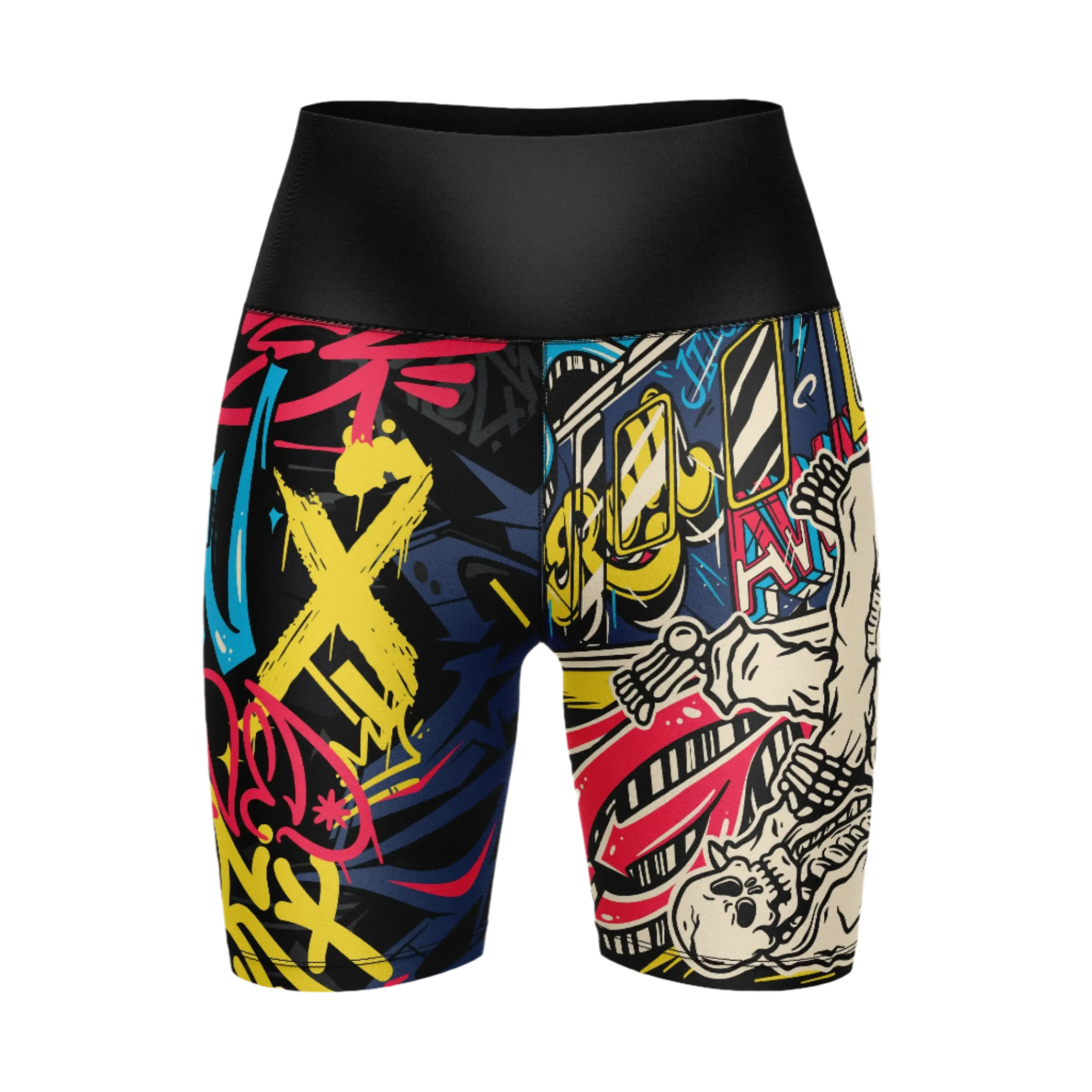 NYC Graffiti Compression Shorts GenXRefined