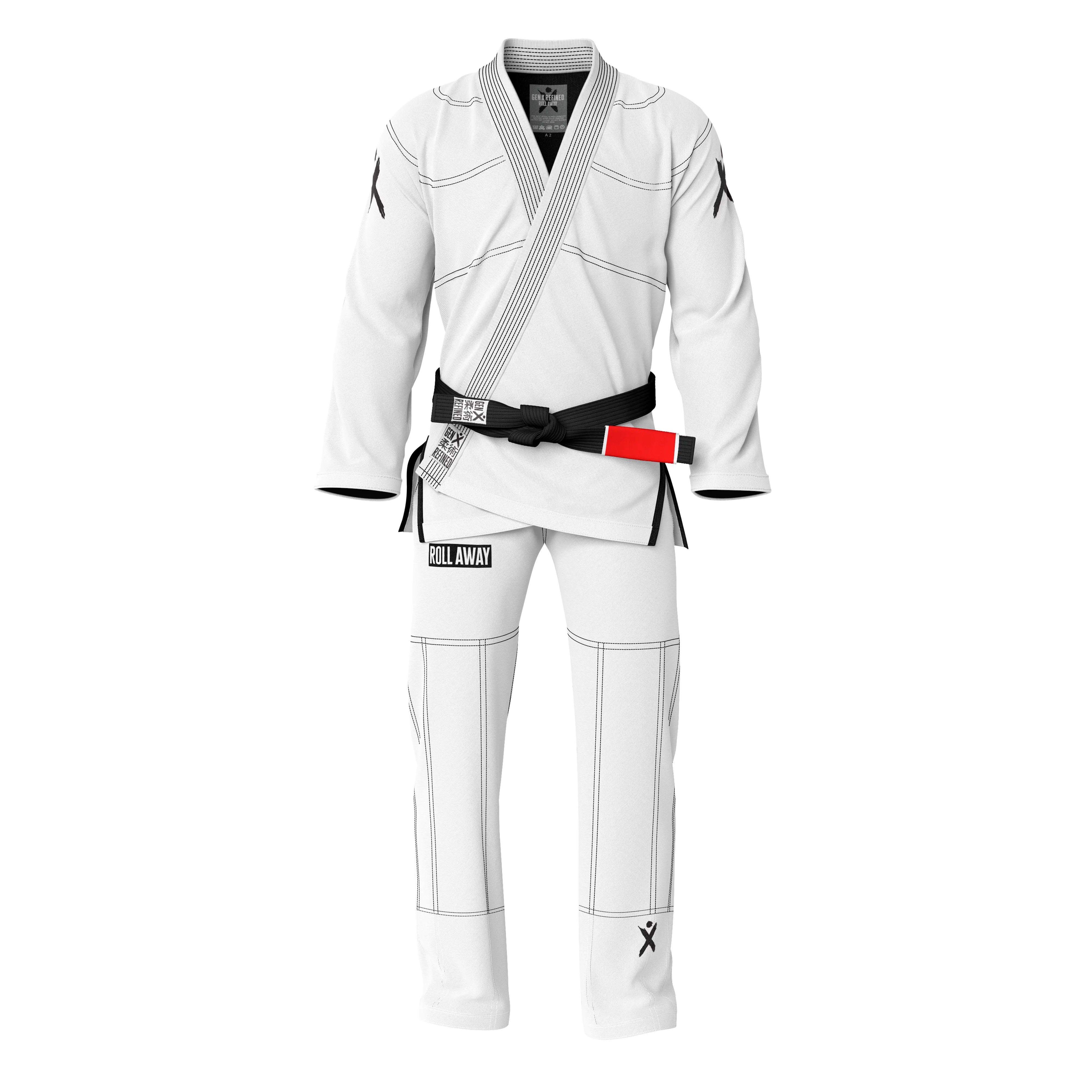 Fade To White Jiu Jitsu Gi GenXRefined