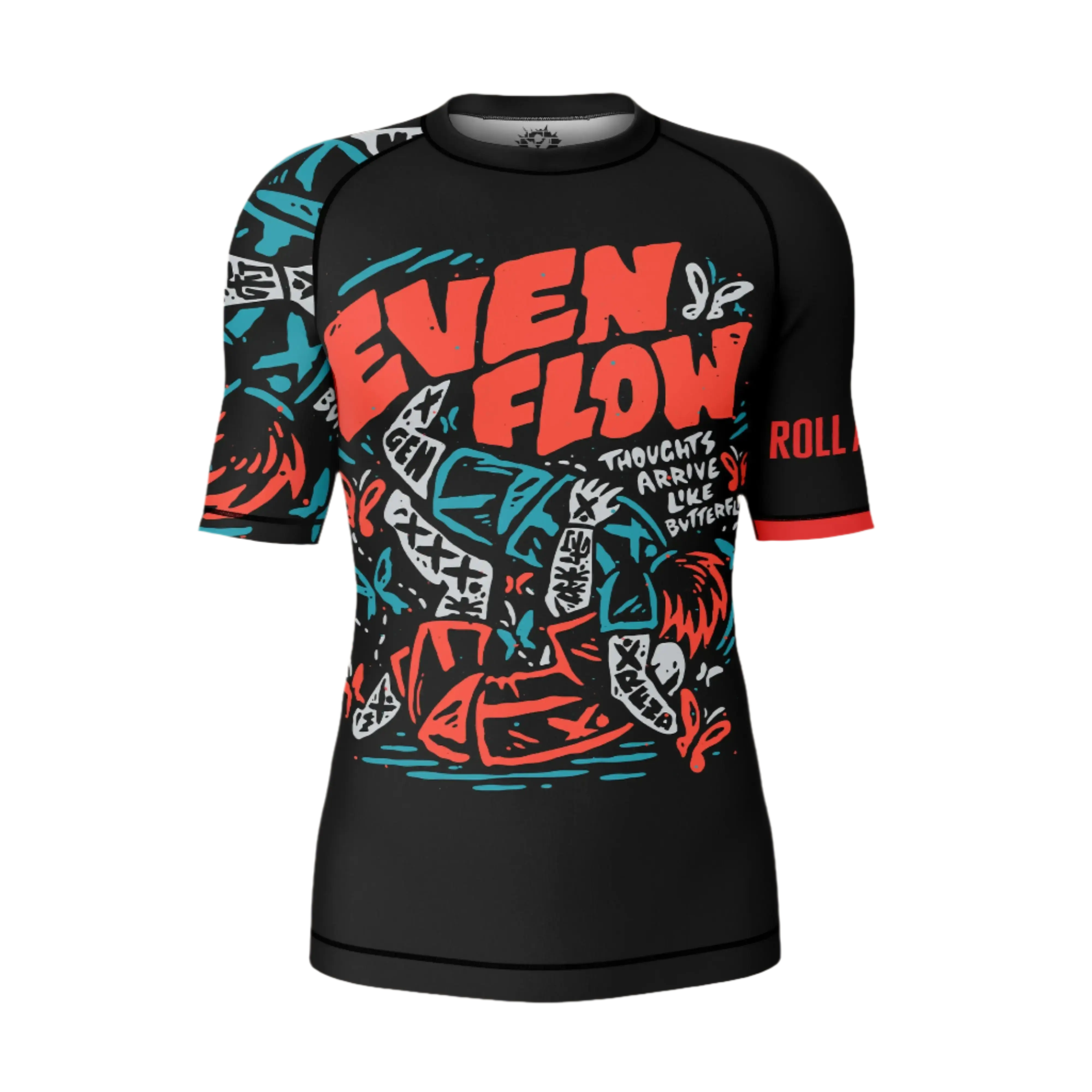 Unisex Evenflow Jiu Jitsu Rashguard- Short Sleeve GenXRefined