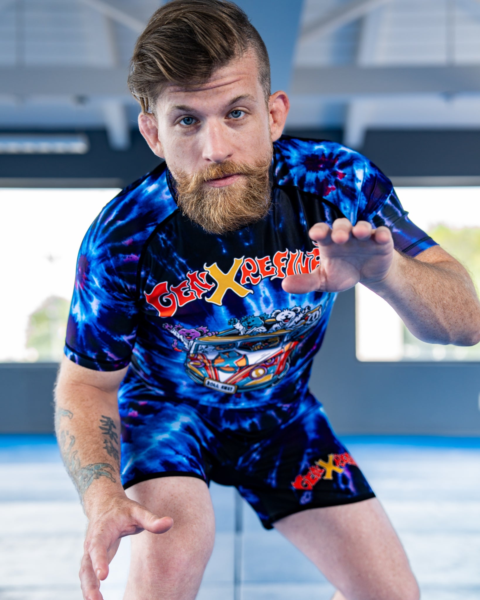 Men's Grateful Ground Game Jiu Jitsu Rashguard - Short Sleeve