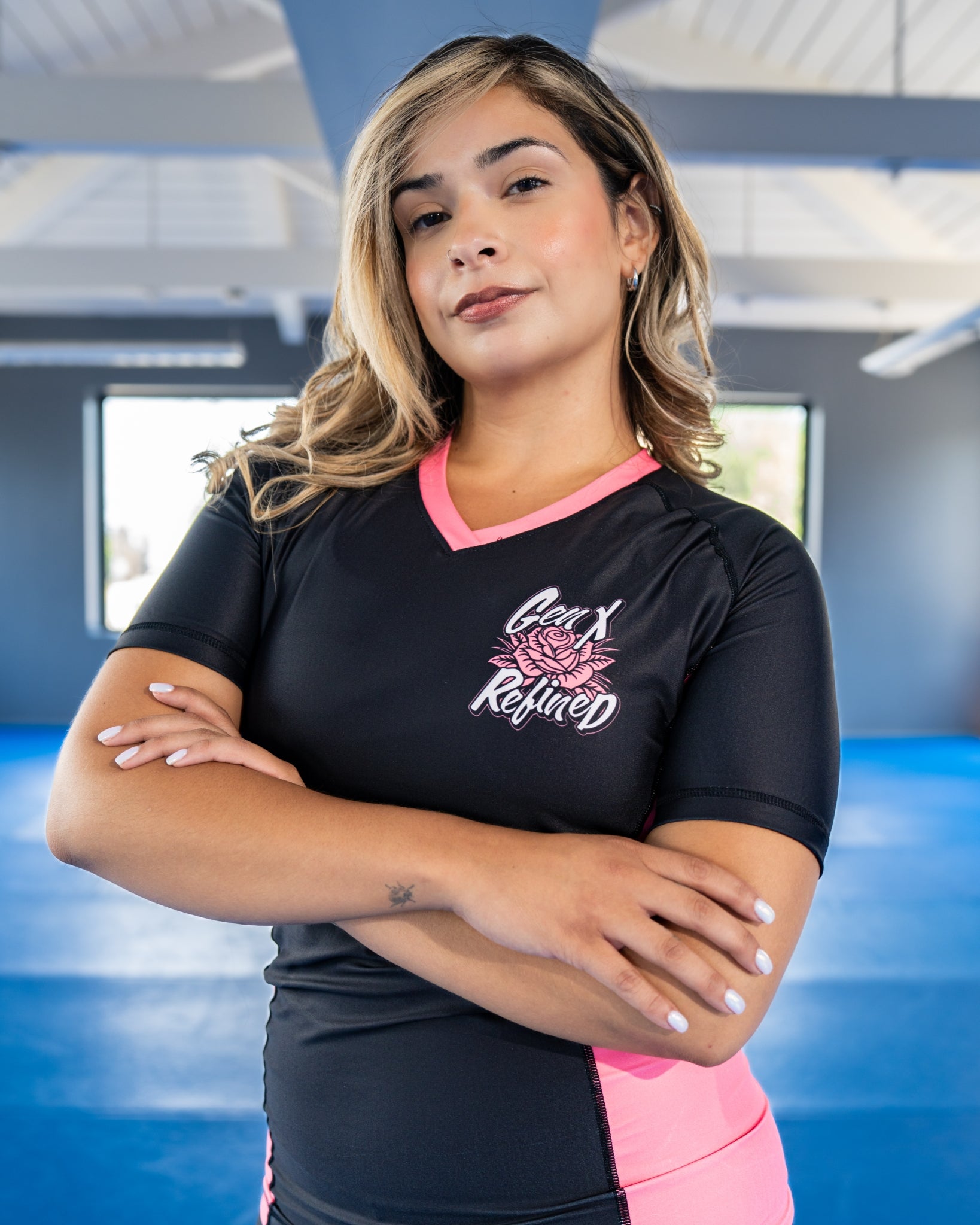 Women's Every Rose Jiu Jitsu Rashguard - Short Sleeve