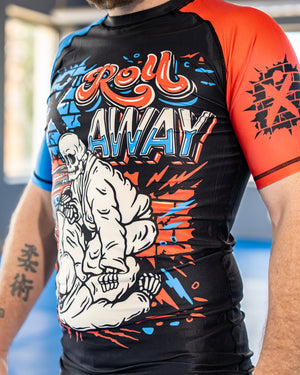 Men's Roll Away Jiu Jitsu RashGuard - Short Sleeve