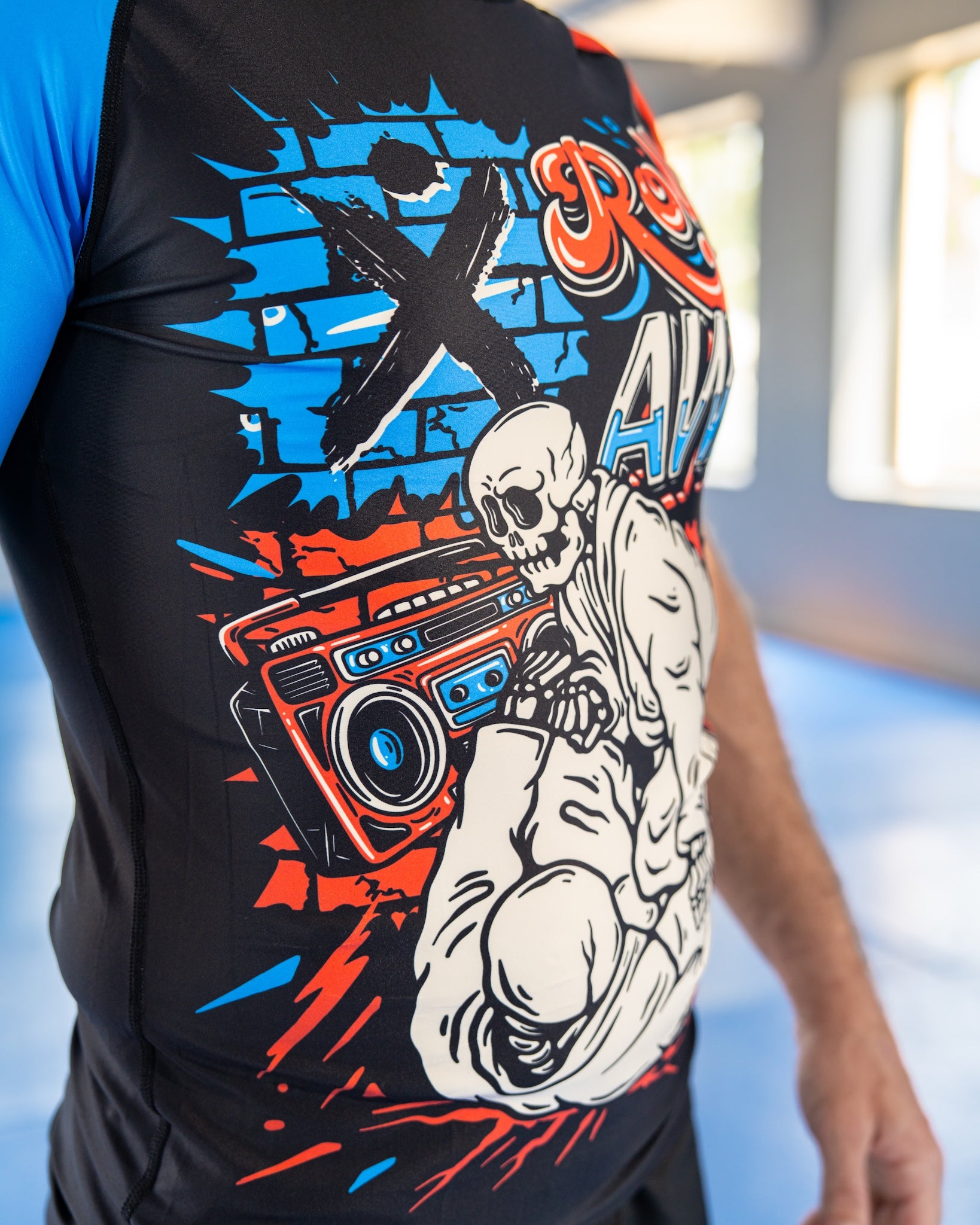 Men's Roll Away Jiu Jitsu RashGuard - Short Sleeve