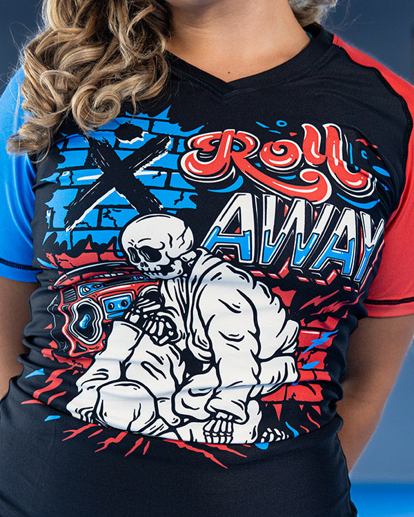 Women's Roll Away Jiu Jitsu Rashguard - Short Sleeve