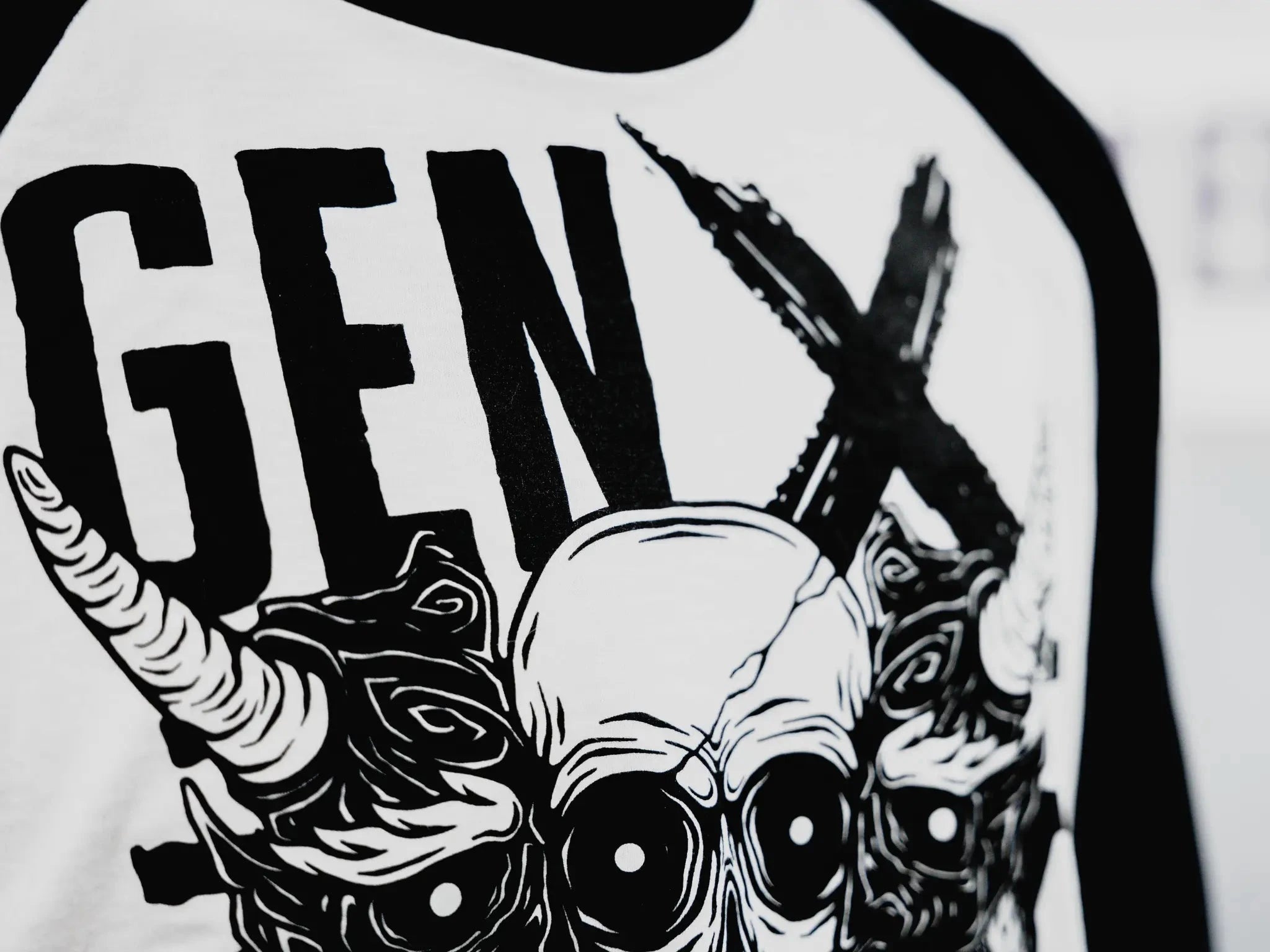 man running in graphic tee