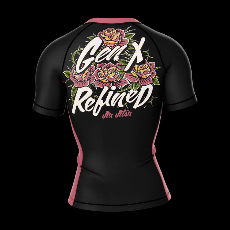 Women's Every Rose Jiu Jitsu Rashguard - Short Sleeve GenXRefined