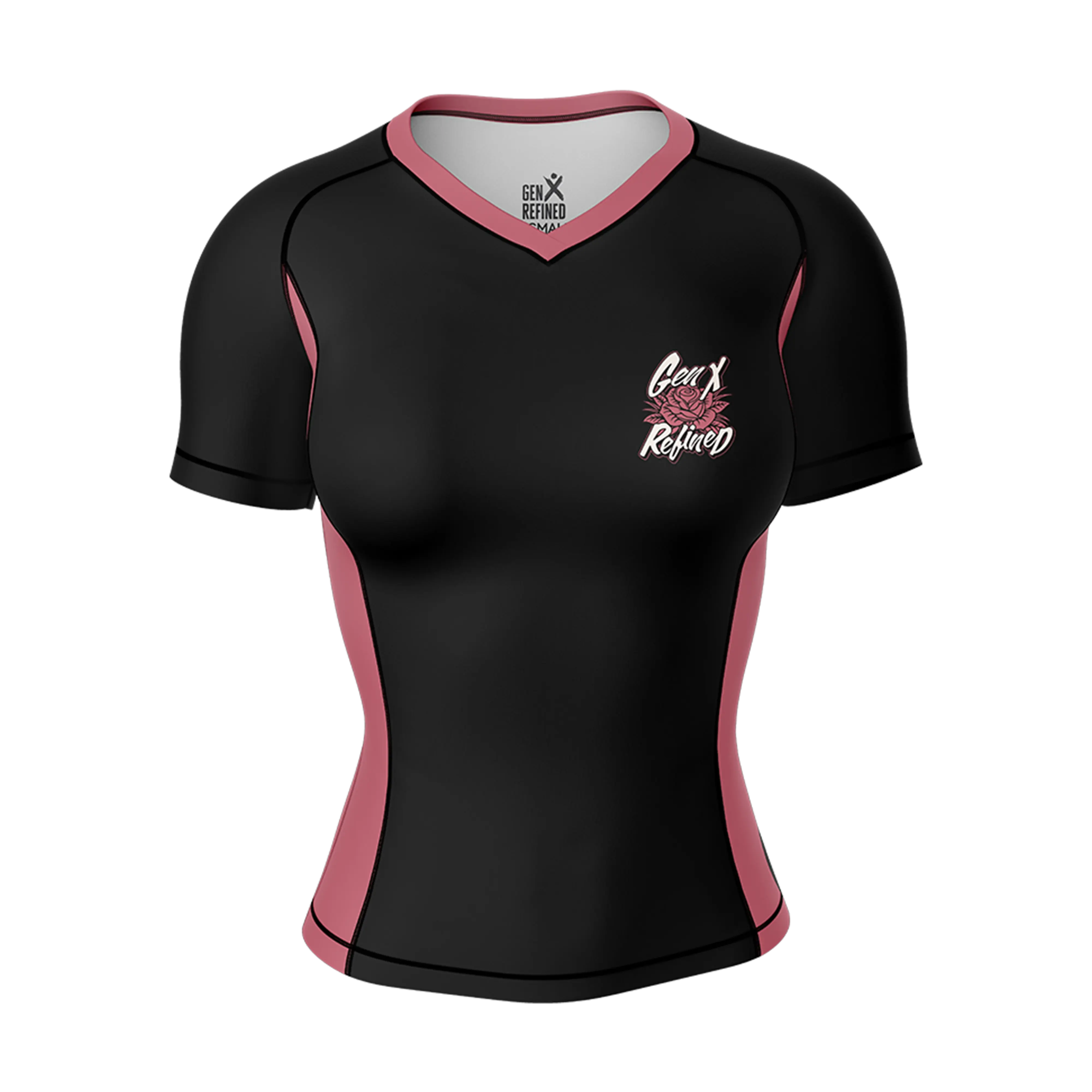 Women's Every Rose Jiu Jitsu Rashguard - Short Sleeve GenXRefined L