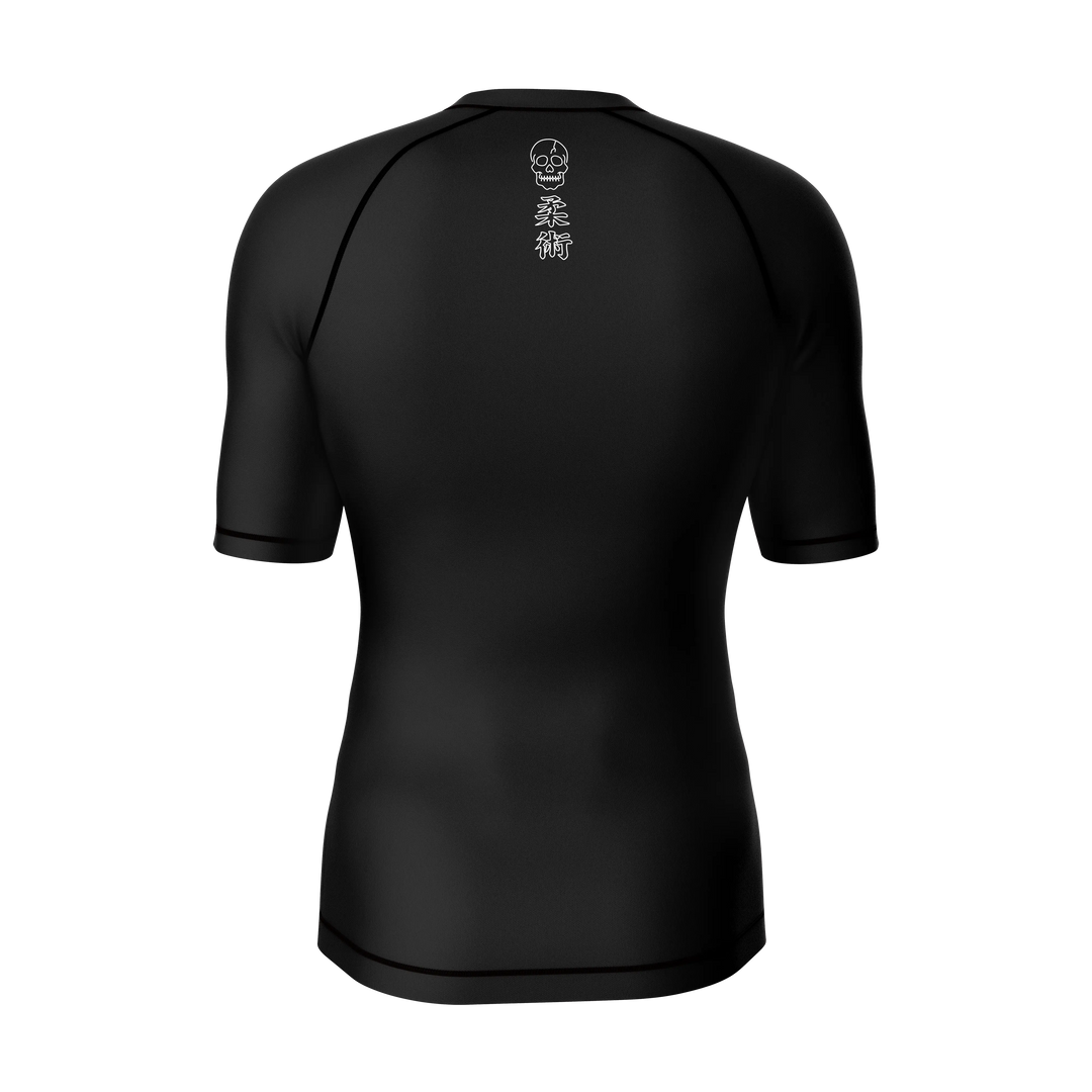 Unisex Grappling Groove Jiu Jitsu Rashguard-Black- Short Sleeve GenXRefined