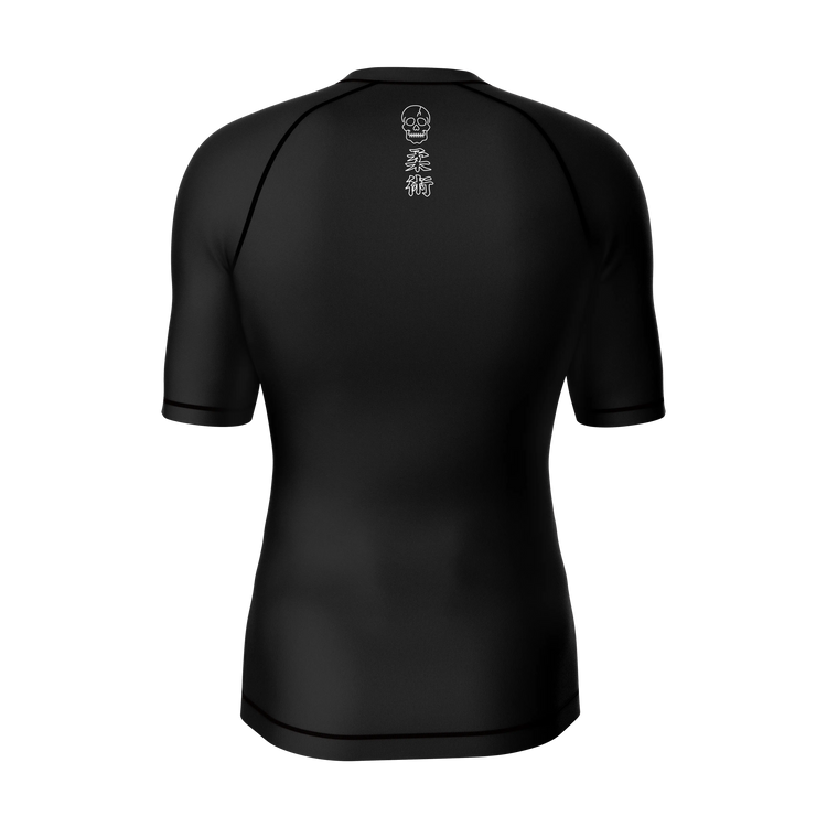 Unisex Grappling Groove Jiu Jitsu Rashguard-Black- Short Sleeve GenXRefined