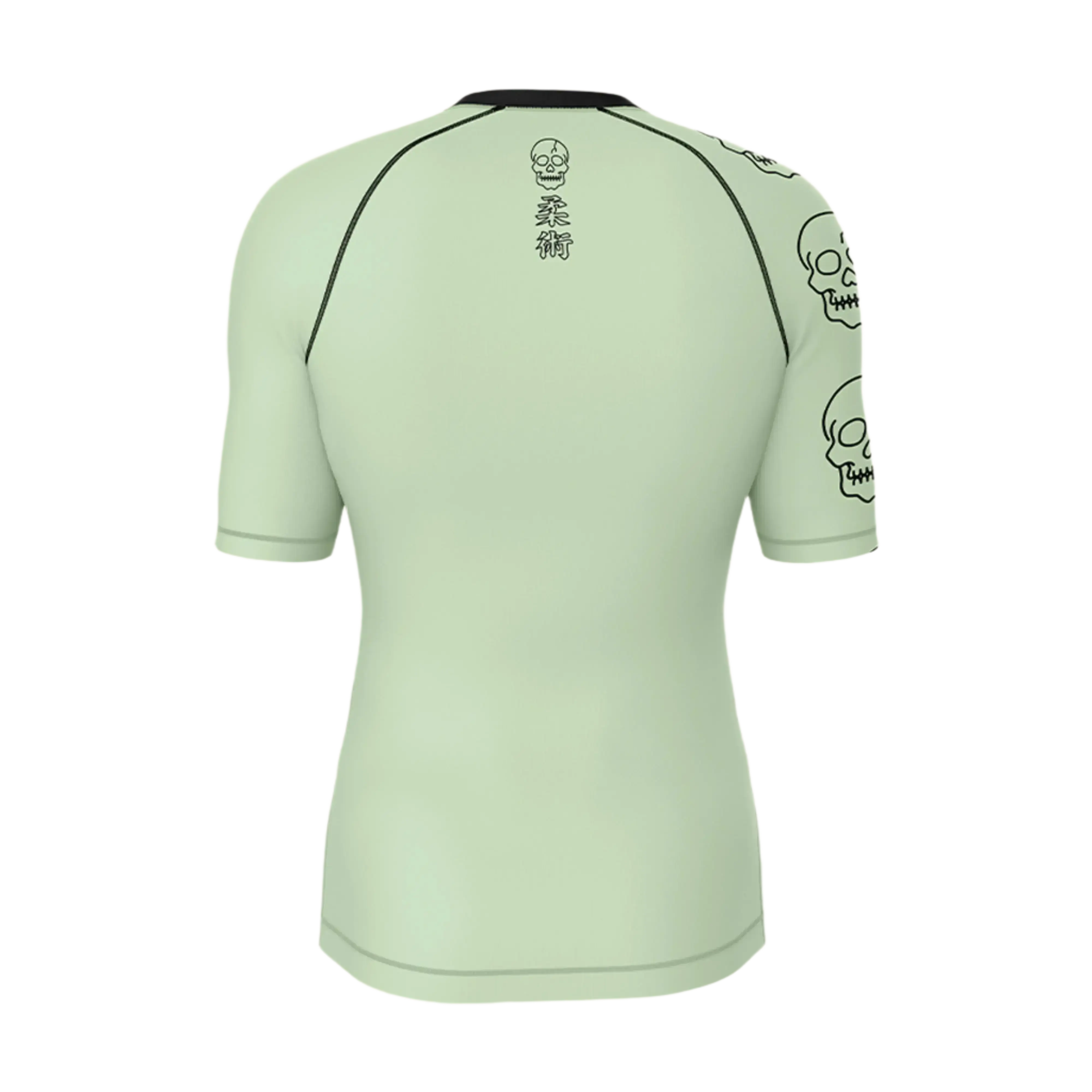 Grappling Groove Sea Foam Short Sleeve Jiu Jitsu Rashguard GenXRefined