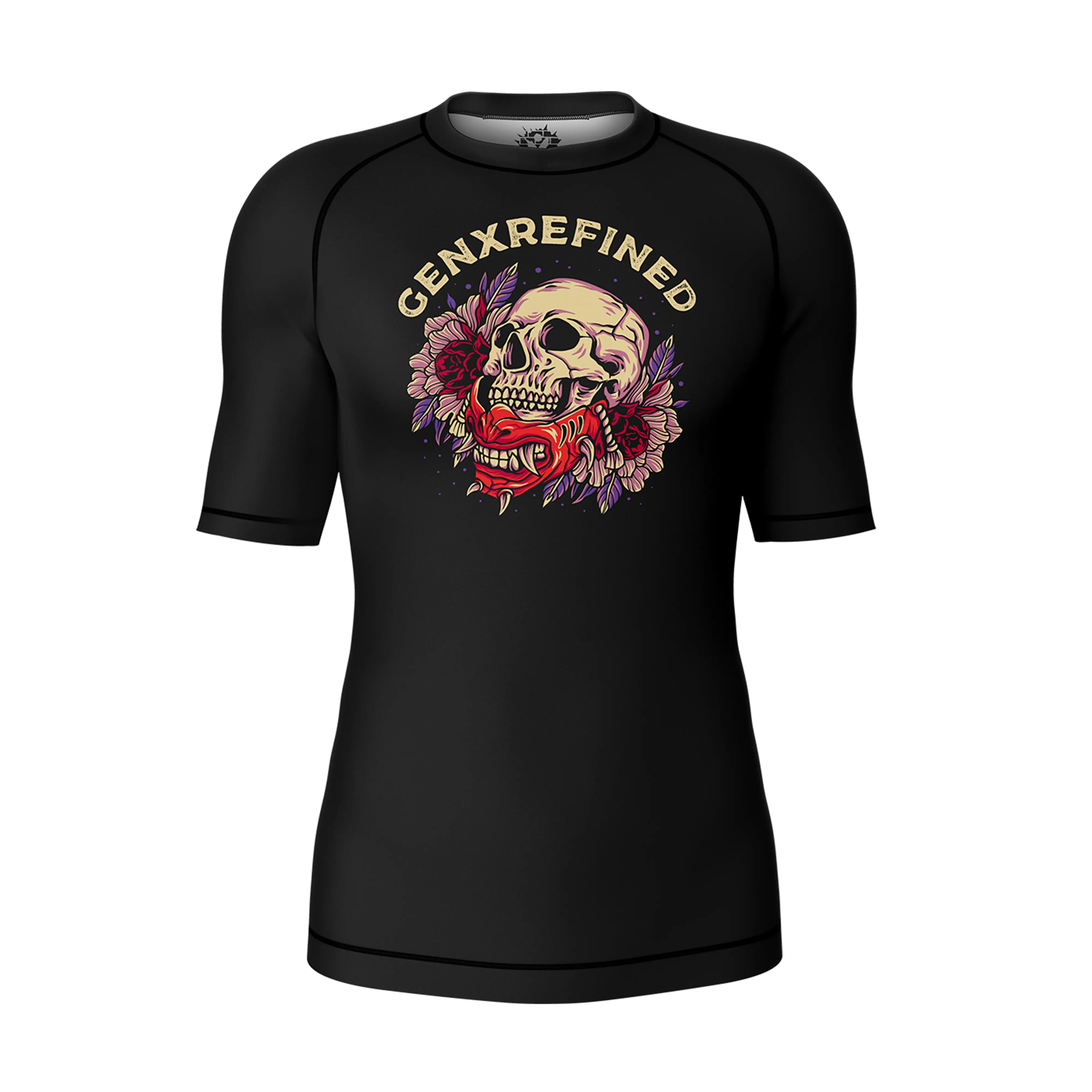 Unisex Veil of Shadows Jiu Jitsu Rashguard- Short Sleeve GenXRefined