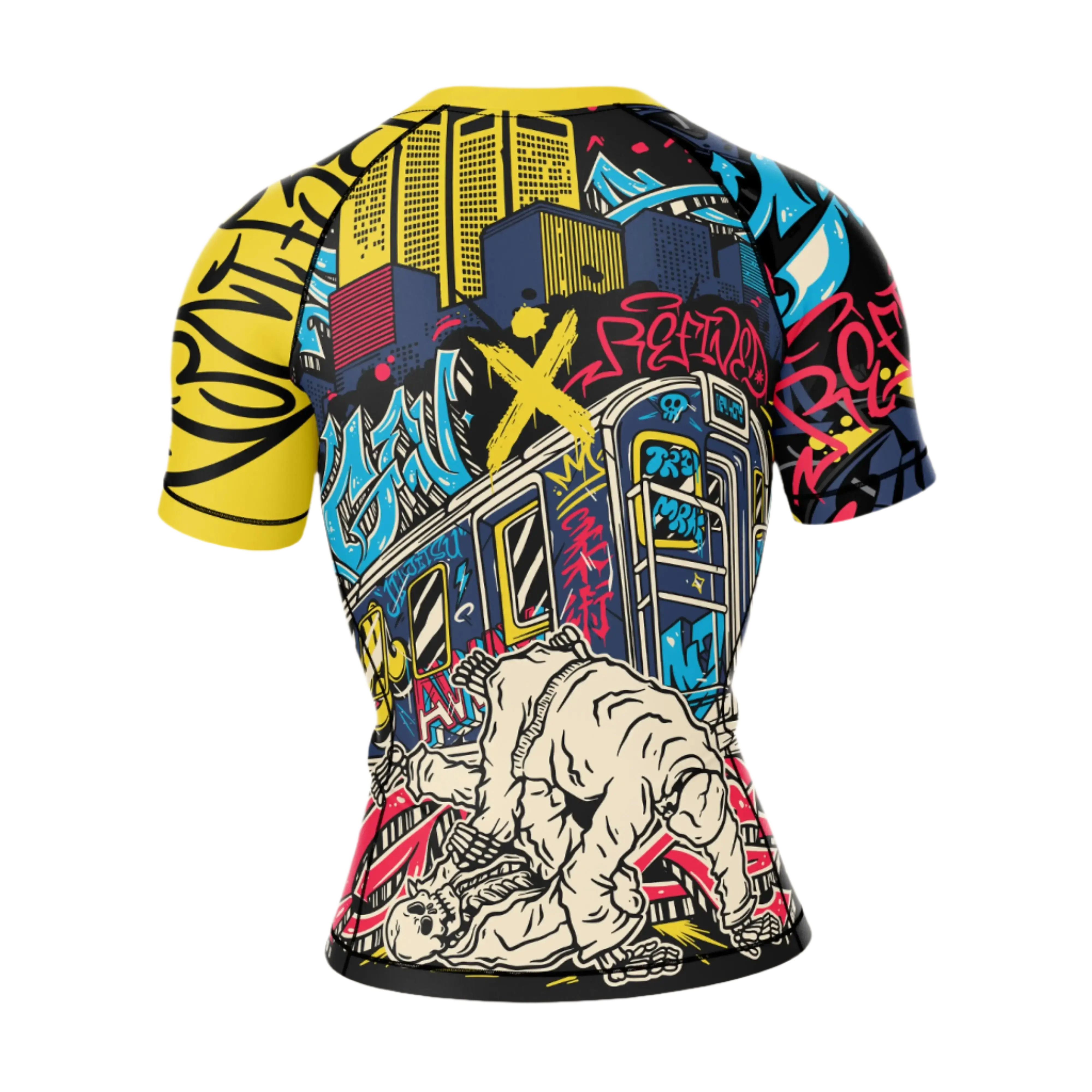 Women's NYC Graffiti Jiu Jitsu Rashguard - Short Sleeve GenXRefined