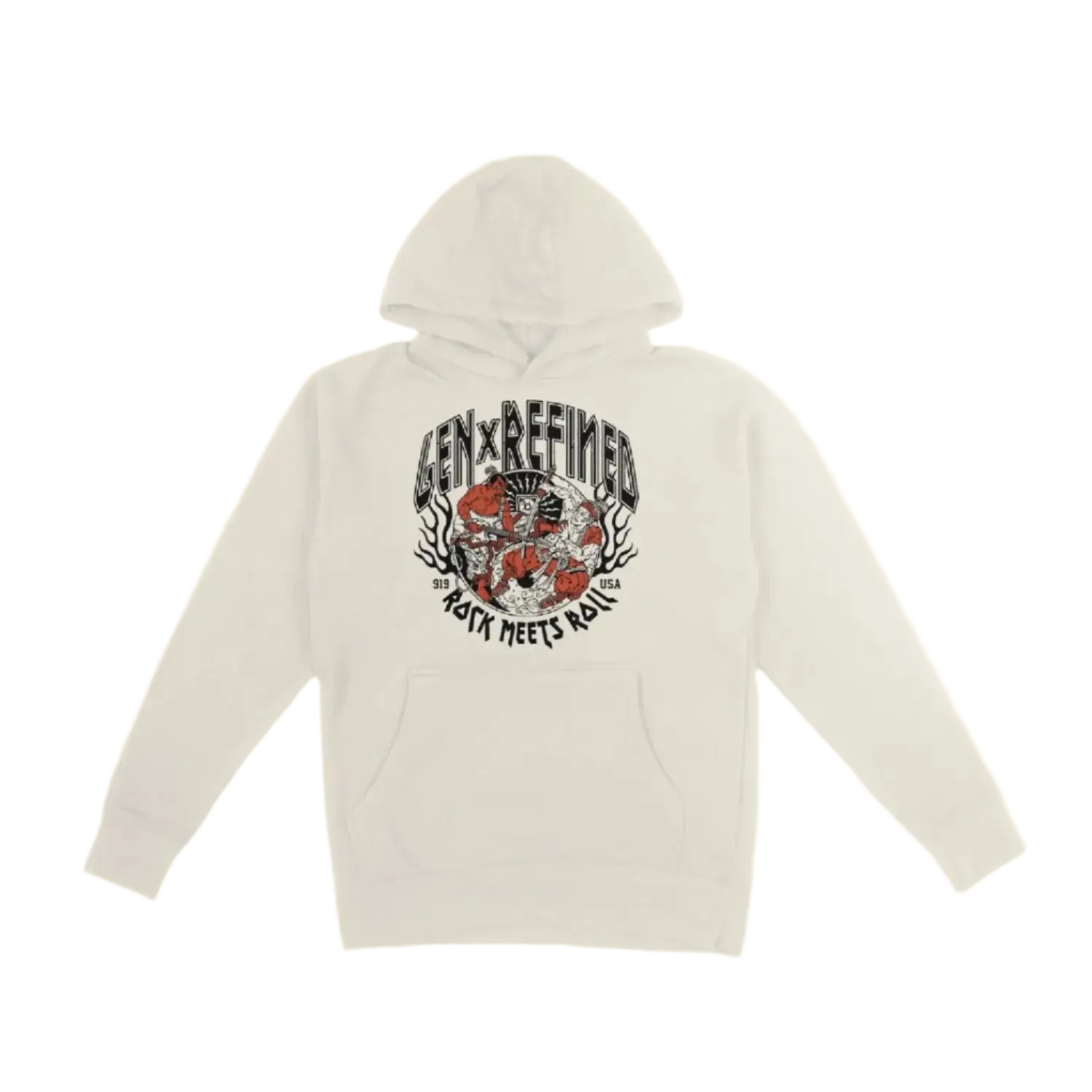 Rock N Roll - Premium Pullover Hoodie GenXRefined 3XL / Bone