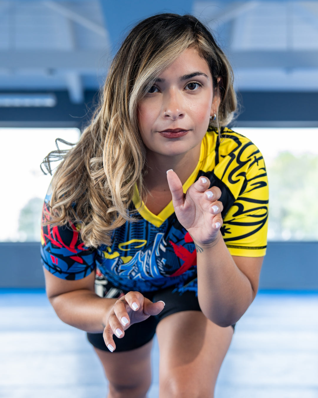 NYC Graffiti V Neck Jiu Jitsu Rashguard
