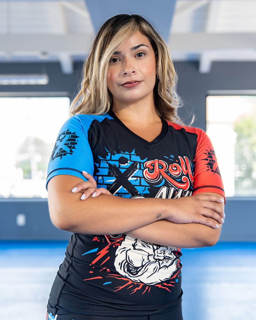 Roll Away V Neck Jiu Jitsu Rashguard