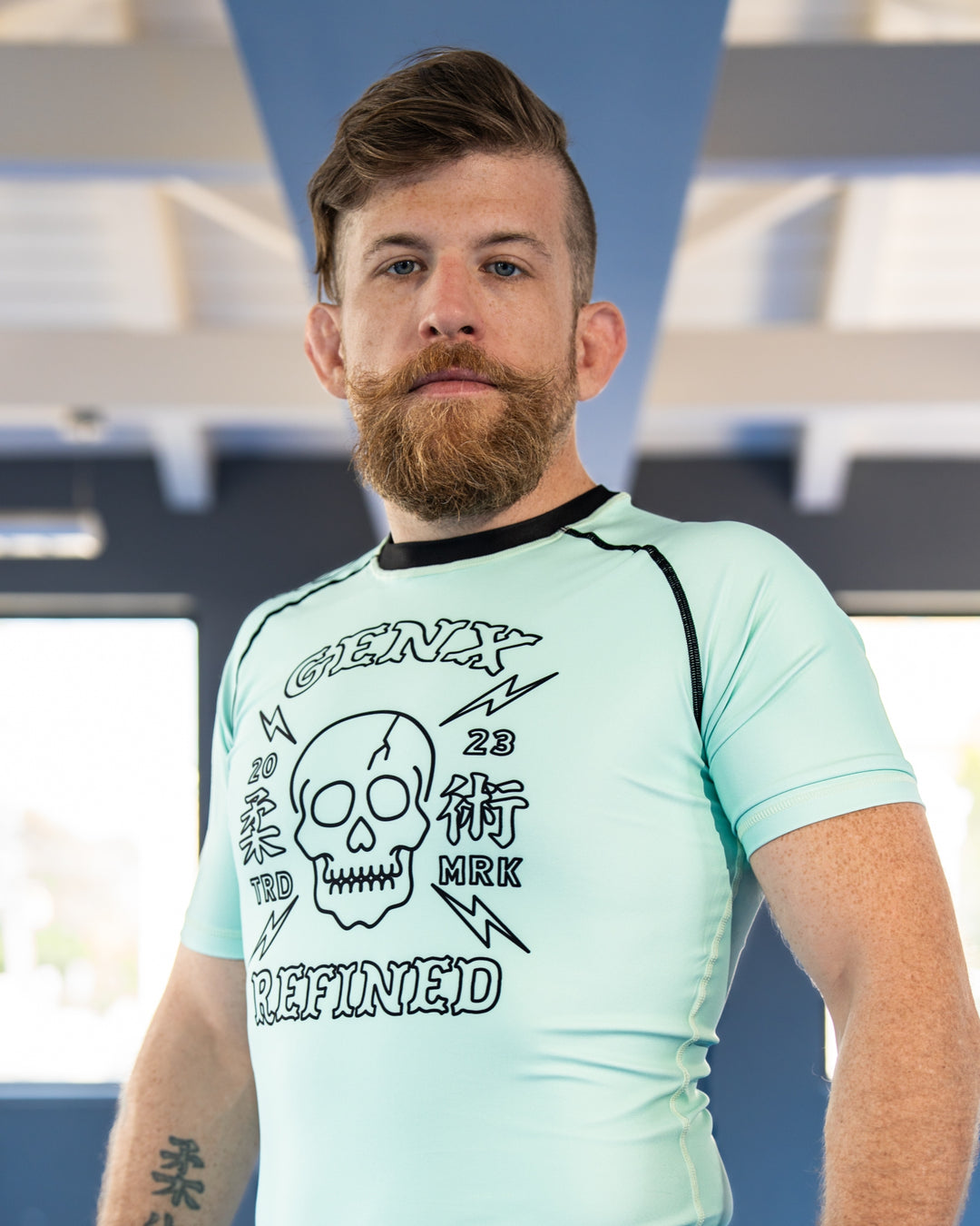 Grappling Groove Sea Foam Short Sleeve Jiu Jitsu Rashguard