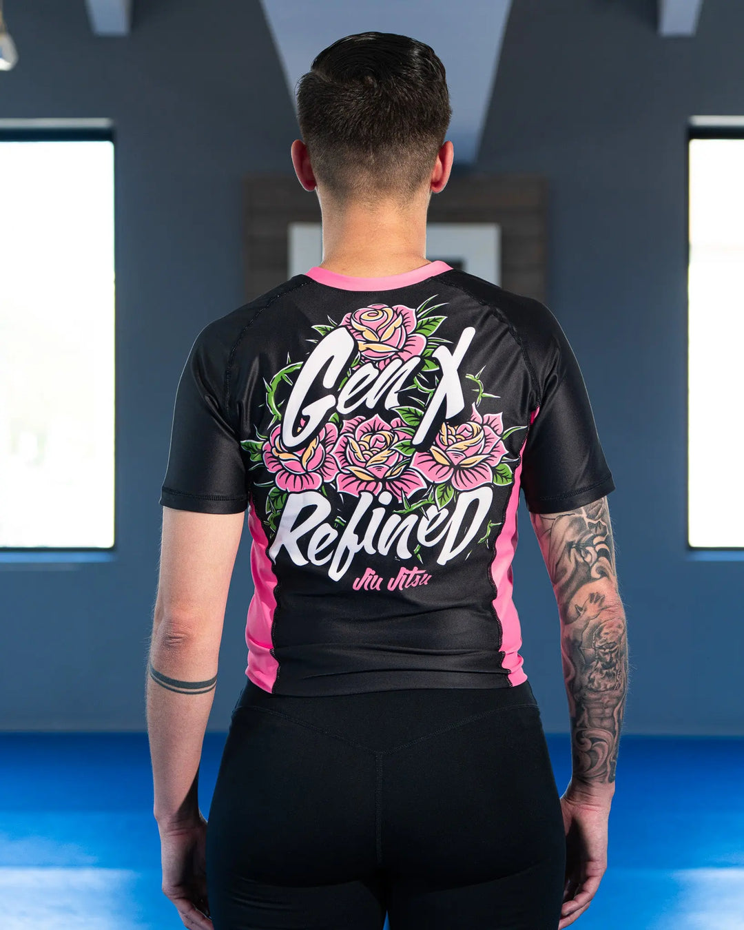 Women's Every Rose Jiu Jitsu Rashguard - Short Sleeve GenXRefined
