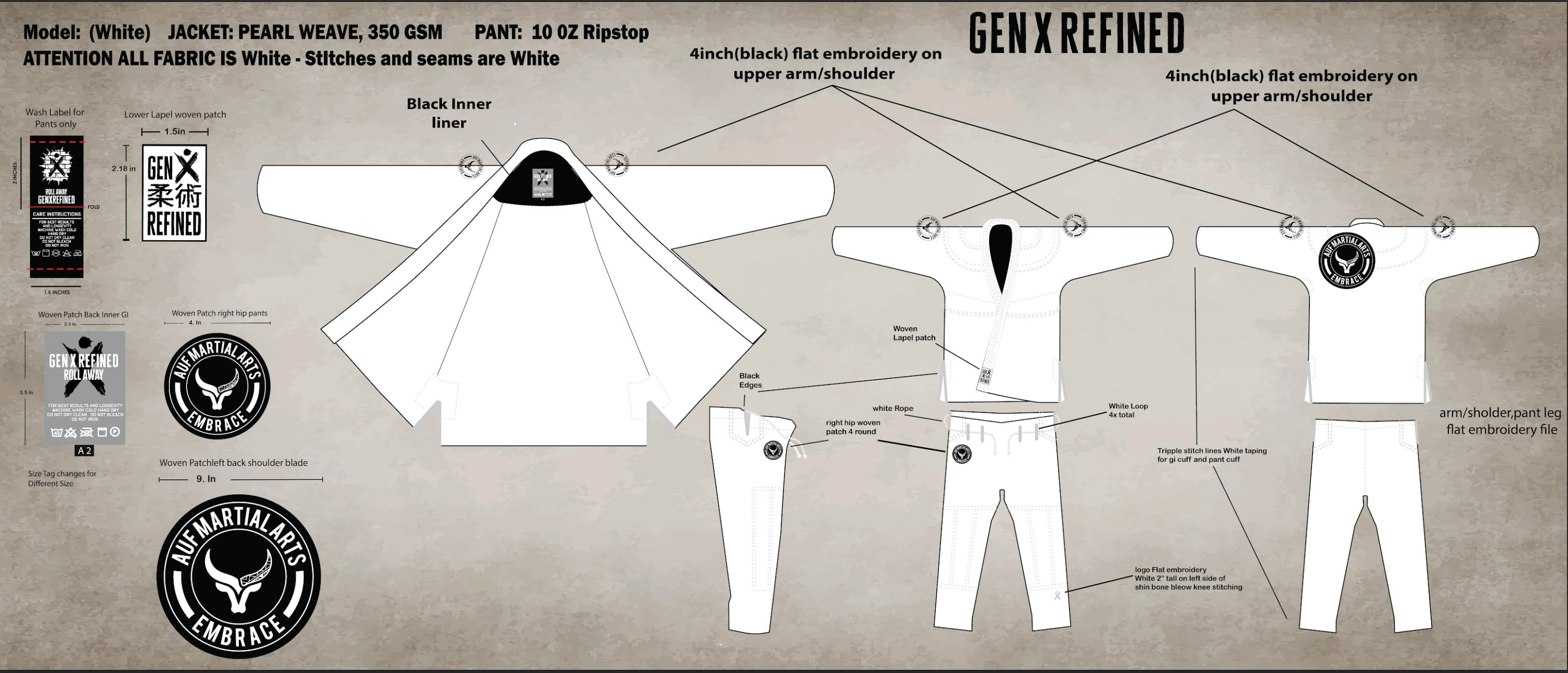 Genxrefined Custom -  Jiu Jitsu Gi