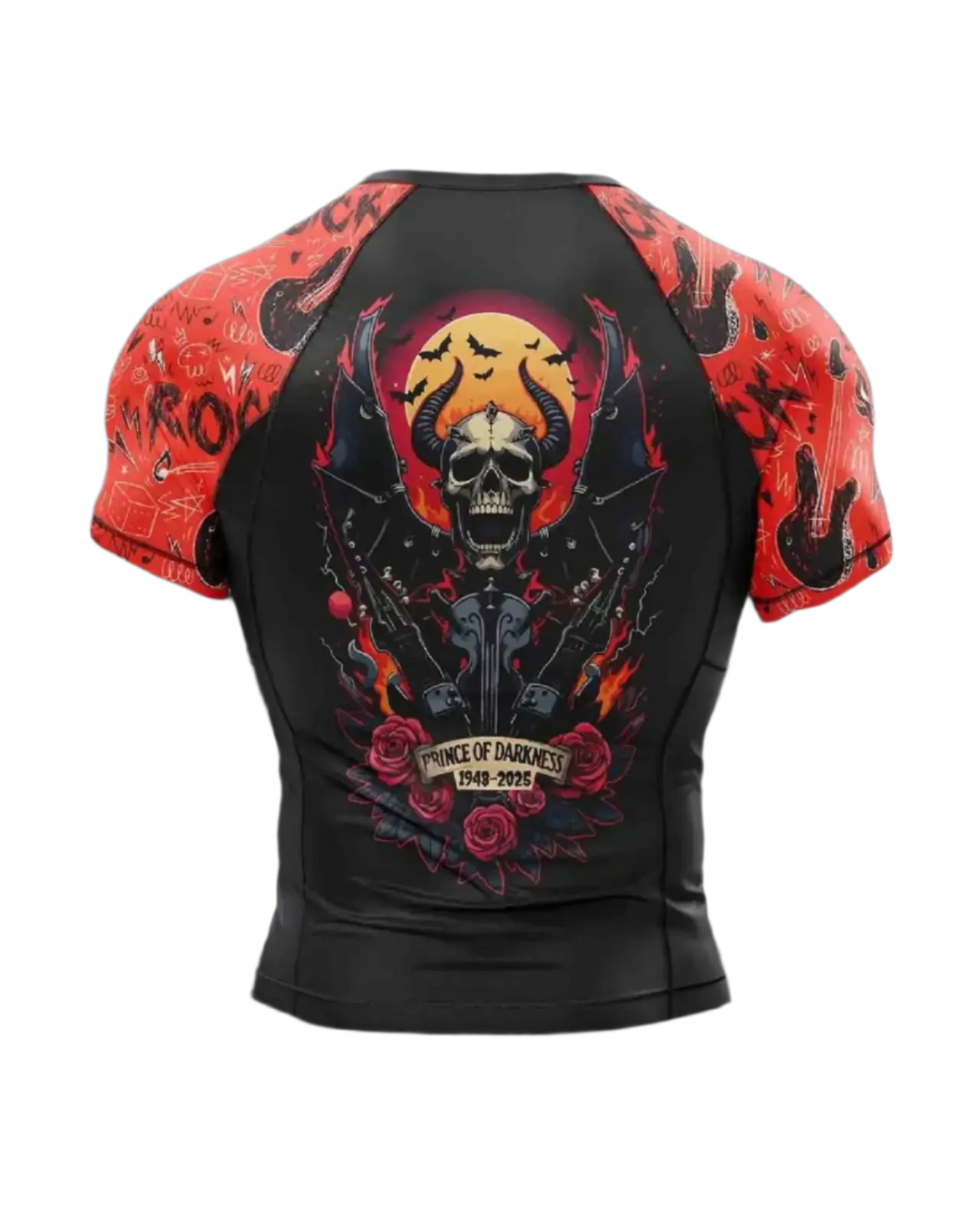 Prince of Darkness Short Sleeve Jiu Jitsu Rash Guard - PRE-ORDER GenXRefined 3XL