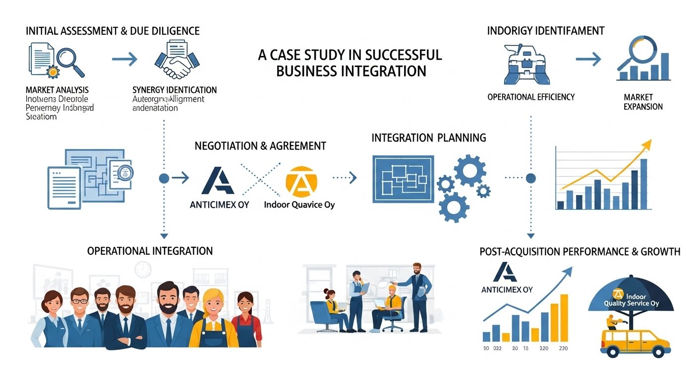 Anticimex oy / indoor quality service oy yritysostostrategia: A Case Study in Successful Business Integration